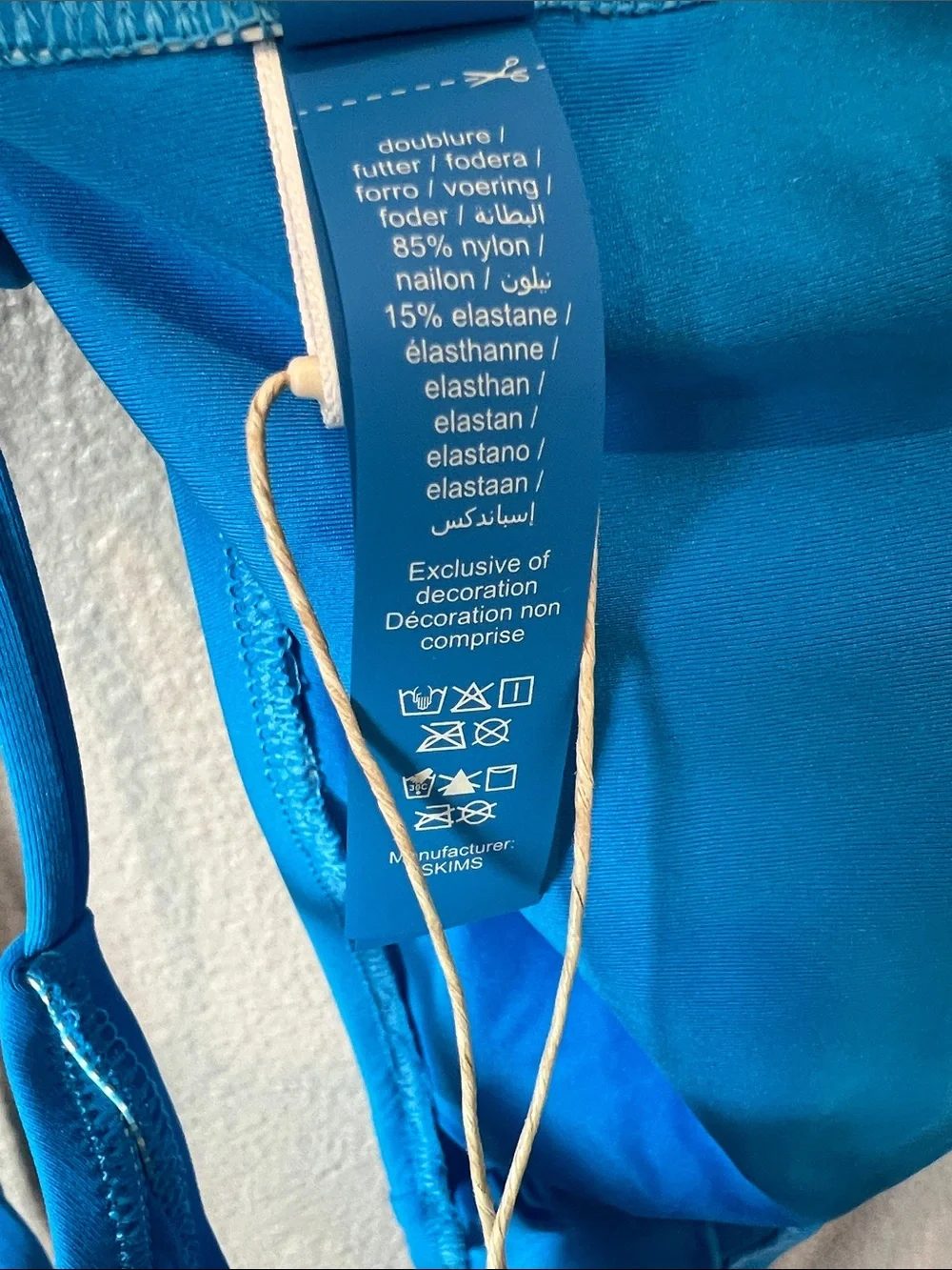 SKIMS Cerulean Blue One-Piece Swim